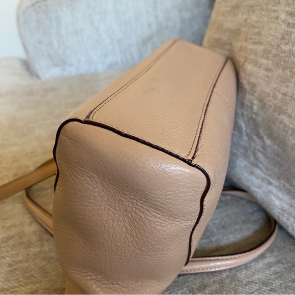 Coach Mini Kelsey Satchel Leather Crossbody Bag Pink Beige - Picture 7 of 16